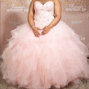 Size 18 authentic Morilee blush pink dress